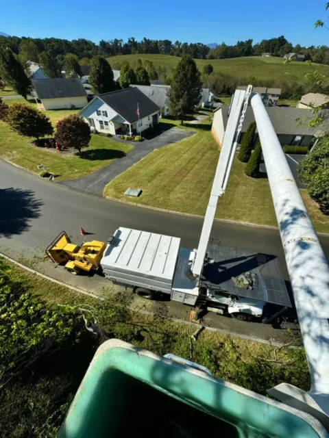 60-foot bucket truck for tree removal